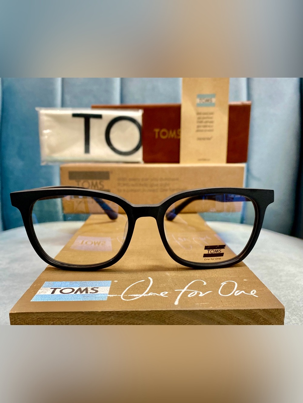 Brand New TOMS Matte Black BUTLER Eyeglasses RX